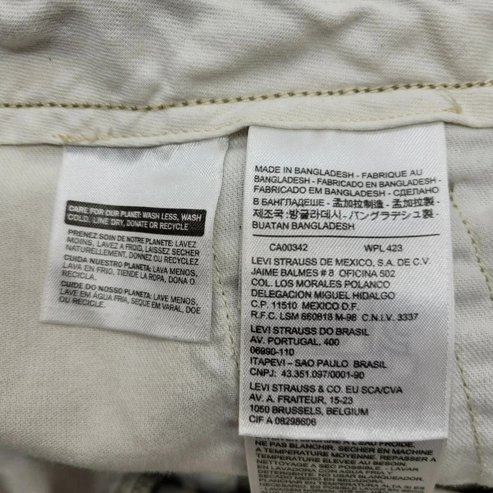 Levis Cargo Shorts Men 45.5 Waist Beige Cotton Hiking Camping Gorpcore‎ Outdoor